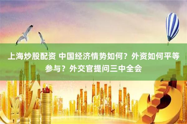 上海炒股配资 中国经济情势如何？外资如何平等参与？外交官提问三中全会