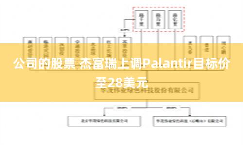 公司的股票 杰富瑞上调Palantir目标价至28美元